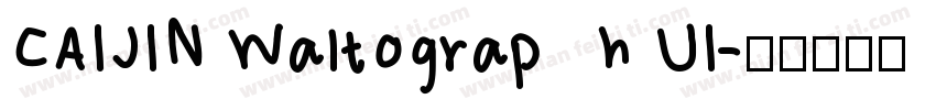 CAIJIN Waltograph UI字体转换